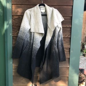 NORDSTROM BB DAKOTA OMBRA FELT COAT L